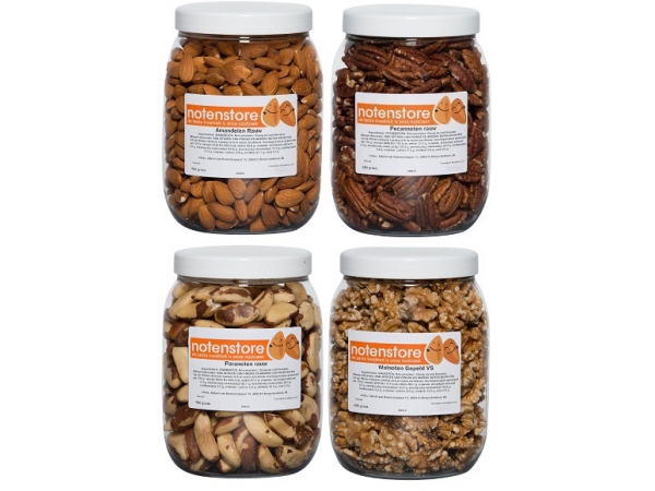 Voordeelpakket noten 2 (amandelen, pecannoten, paranoten en walnoten)